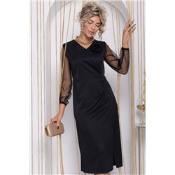 Платье Загадка ночи (черное) П12196-35