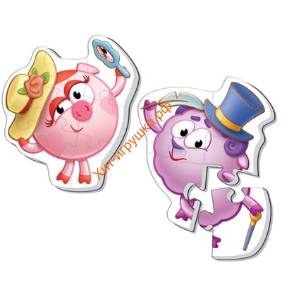 Мягкие пазлы Maxi puzzle Смешарики "Нюша и Бараш" VT1108-06, VT1108-06