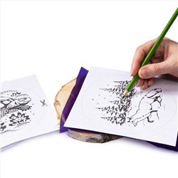 Набор для выжигания по дереву (аппарат с насадками, доски 3 штуки, спил 1 штука)