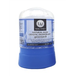 U&I NATURAL Alym Crystal Deodorant (Дезодорант кристаллический НАТУРАЛЬНЫЙ), 45 г.