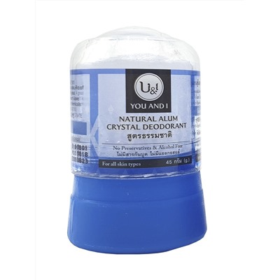U&I NATURAL Alym Crystal Deodorant (Дезодорант кристаллический НАТУРАЛЬНЫЙ), 45 г.