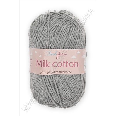 Пряжа "Milk cotton" 50 гр (10 шт) SF-7848, серый