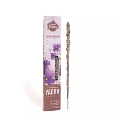 Yagra Incense Stick VIOLET & LAVENDER, Sagrada Madre (Благовония серии Ягра ФИАЛКА И ЛАВАНДА, Саграда Мадре), уп. 6 палочек