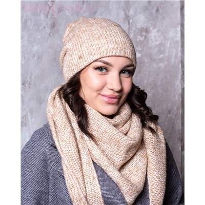 M 1153 S 1153 Комплект женский флис (колпак+косынка) (56-58)