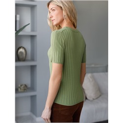 Джемпер тонкой вязки из вискозы с нейлоном