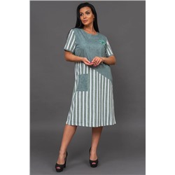 Платье женское Текс-Плюс, цвет зеленый