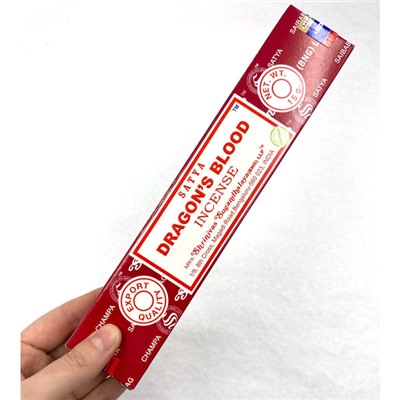 DRAGON'S BLOOD Incense, Satya (Благовония КРОВЬ ДРАКОНА, Сатья), 15 г.