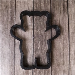 Вырубка для пряника "Мишка обнимашки" пластик, 8 см