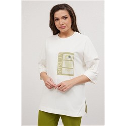 Mislana С896 белый+зеленый, Брюки,  Джемпер