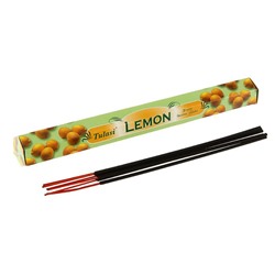 Tulasi LEMON Fruity Incense Sticks, Sarathi (Туласи благовония ЛИМОН, Саратхи), уп. 20 палочек.