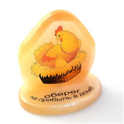 Оберег из селенита "Оберег на прибыль в доме!"  50*30*60мм