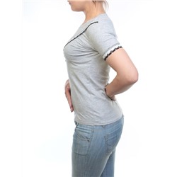 161-2 Футболка женская (95% хлопок, 5% спандекс) размер свободный 42-44