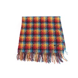 Платок 4012-6,  100*100см,  полиэстер 100%,  190 г/м 2,  красн/желт  (абстракция)  242929