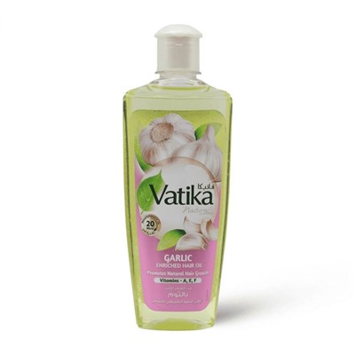 Vatika GARLIC Enriched Hair Oil, Dabur (Ватика ЧЕСНОК Масло для волос, стимулирует естественный рост волос, Дабур), 200 мл.