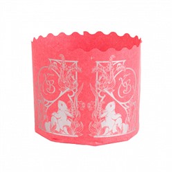 Мини-формы для кулича Зайчата на розовом d=7 см, набор 10 шт