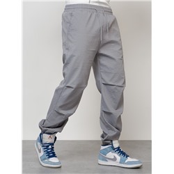 Спортивный костюм мужской модный серого цвета 15010Sr