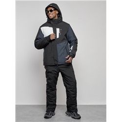 Горнолыжный костюм мужской зимний черного цвета 6317Ch