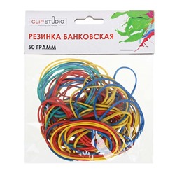 Резинка банковская цветная , 50 гр