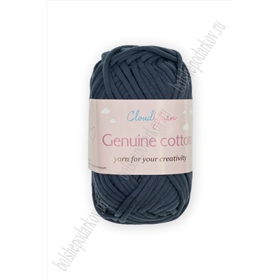 Пряжа "Genuine cotton" 50 гр (10 шт) SF-7844, темно-синий