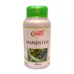 MANJISTHA, Shri Ganga (МАНЖИШТА, очищает кровь, балансирует Питта дошу, снимает воспаление, Шри Ганга), 100 таб.
