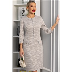 Платье Леди Мери НЬЮ (бежевое) П13668-19М