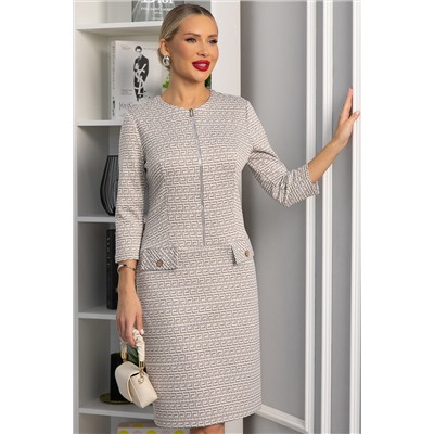 Платье Леди Мери НЬЮ (бежевое) П13668-19М