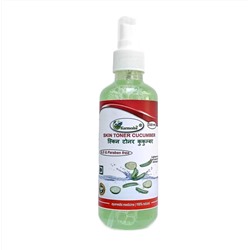 Skin Toner CUCUMBER, SLS & Paraben Free, Karmeshu (Тоник (тонер) для кожи ОГУРЕЦ, БЕЗ Сульфатов и Парабенов, Кармешу), СПРЕЙ, 210 мл.