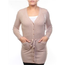 A518 Кардиган женский (65% хлопок, 15% кашемир, 20% эластан) размер свободный 44-46