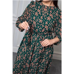 Daloria 1671 зеленый-розовый, Платье