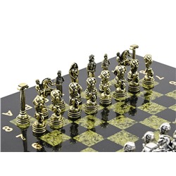 Шахматы подарочные с металлическими фигурами "Атлас", 250*250мм