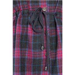 Рубашка хлопковая Джанет (розово-серая) Б14273-4М