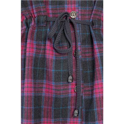 Рубашка хлопковая Джанет (розово-серая) Б14273-4М