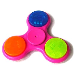 Антистресс Hand Spinner Спиннер светящийся 8см фуксия SH 999368