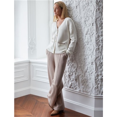 Прямые брюки из пряжи с кашемиром