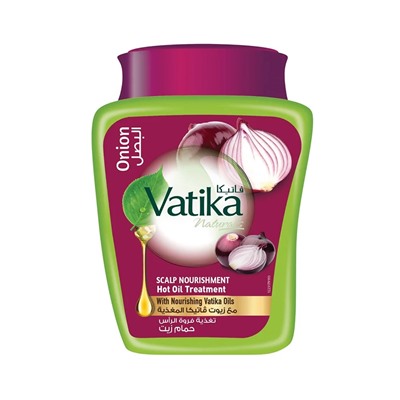 VATIKA hair mask ONION Scalp Nourishment, Dabur (Маска для волос ЛУКОВАЯ - питание кожи головы, восстановление тонких и ломких волос, Ватика Дабур), 500 г.