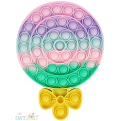 POP IT antistress Сенсорная игрушка с пузырьками ЛЕДЕНЕЦ ПАСТЕЛЬ малый / Вечная пупырка pop_it_ledenec2, pop_it_ledenec2