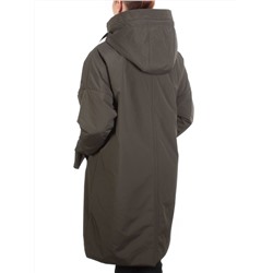 ZW-2306-C SWAMP COLOR Пальто демисезонное женское (100 гр. синтепон) BLACK LEOPARD размеры 46-48-50-52-54-56
