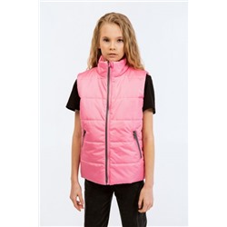 Жилет для девочки "Смайл" розовый