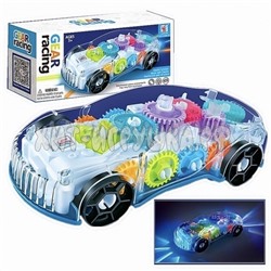 Машина с шестеренками на 3d колесе (свет, звук) YJ388-65, YJ388-65