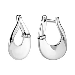 Серьги из серебра без вставки, Л-12220