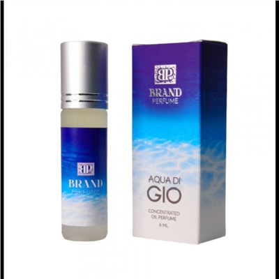 AQUA DI GIO Concentrated Oil Perfume, Brand Perfume (Концентрированные масляные духи), ролик, 6 мл.