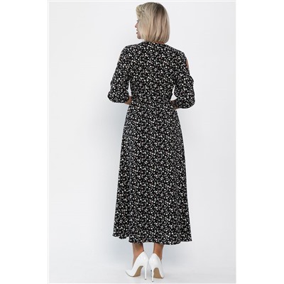 Платье Летнее вдохновение (черное) П14146-1М