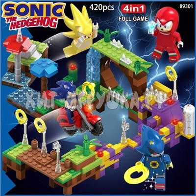 Конструктор SONIC Соник 4 шт в наборе 420 дет. SL89301A, SL89301A