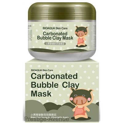 Кислородная маска с глиной Bioaqua Little black pig bubble mask mud 100g  0511