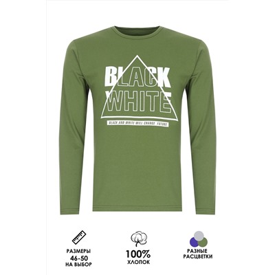 Футболка с длинным рукавом Black White ФН170