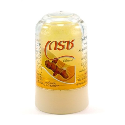 TURMERIC Crystal Deodorant, Grace (КУРКУМА кристальный алунитовый дезодорант, Грэйс), 70 г.