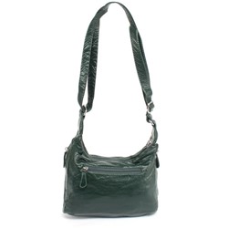 Сумка женская искусственная кожа Guecca-1666,  2отд,  плечевой ремень,  зеленый 257394