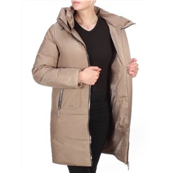 GWD21533P DARK BEIGE Пальто зимнее женское PURELIFE (200 гр .холлофайбер) размеры 46-48-50-52-54