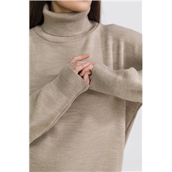 Женский свитер оверсайз с высоким воротом Happyfox