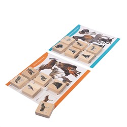 Деревянное лото «Домашние и дикие животные»